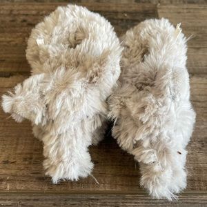Mud Pie Baby Fuzzy Elephant Slippers
